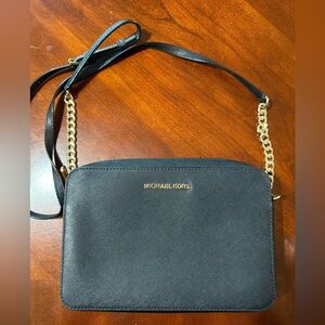 Michael Kors Black and Gold Crossbody Bag
